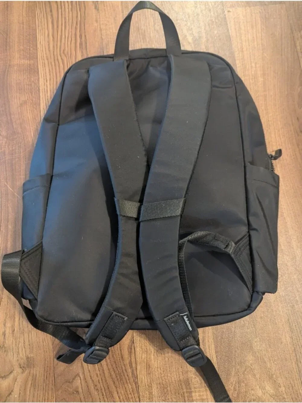 Lululemon Detroit Pistons Basketball Black Backpack Embroidered Nba